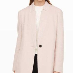 Club Monaco Pale Pink Byella coat - Size S, Italian Wool